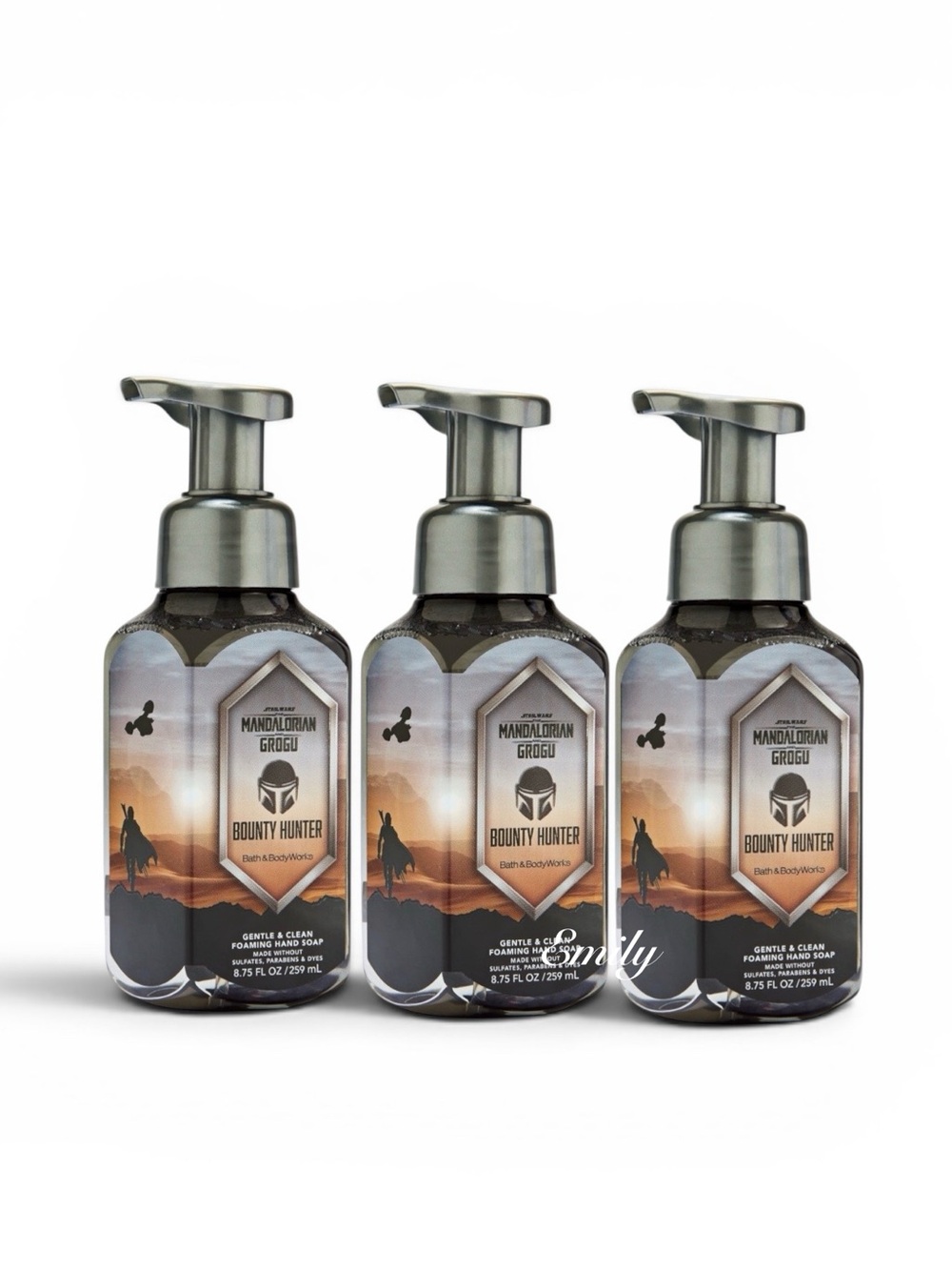 3X STAR WARS Bath & Body Works BOUNTY HUNTER Foam Hand Soap Collection Bundle